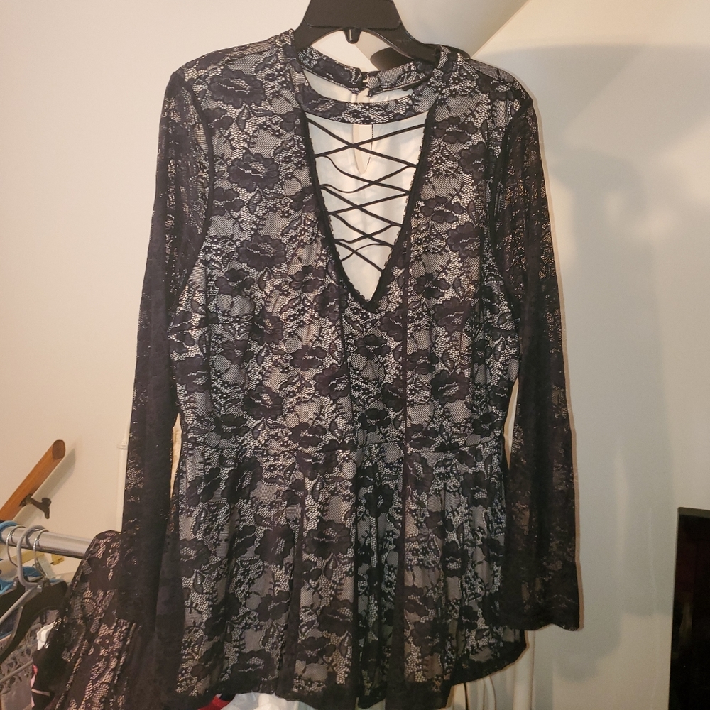 Torrid Lace V-Neck Top